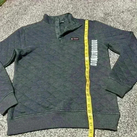 NWT Ohio State Buckeyes Sweater Quilted Pullover 1/4 Snap Gray Men’s Size Small - Picture 6 of 11